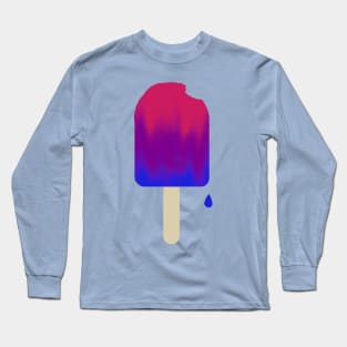 One Proud Popsicle - Bi Pride Flag Long Sleeve T-Shirt